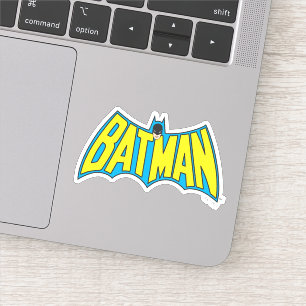 Batman Vintage Gult blå Logotyp Klistermärken