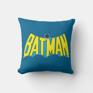Batman Vintage Gult blå Logotyp Kudde