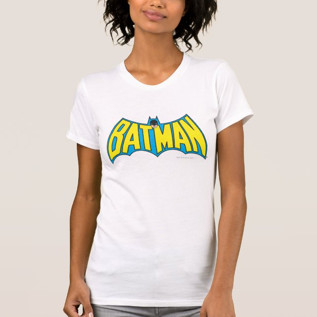 Batman | Vintage Gult blå Logotyp Tröja (Framsida)