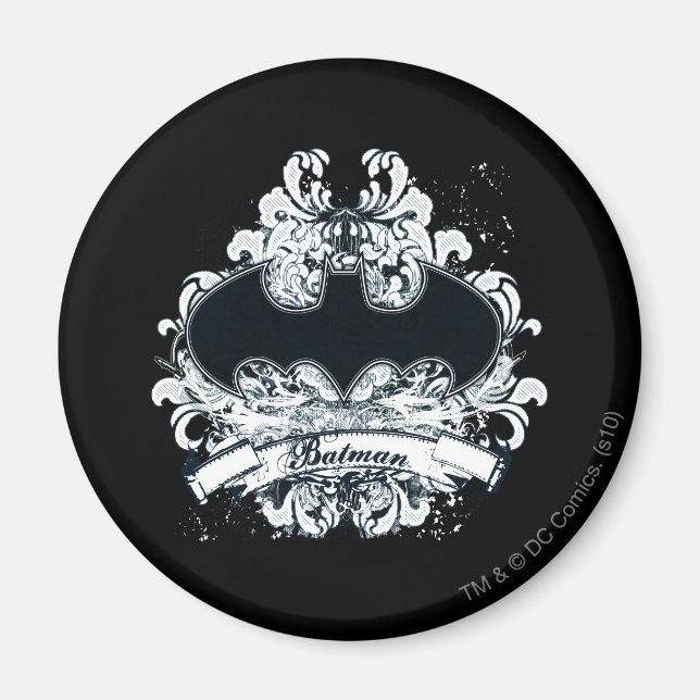 Batman Vintage Urban Grunge Magnet (Framsidan)