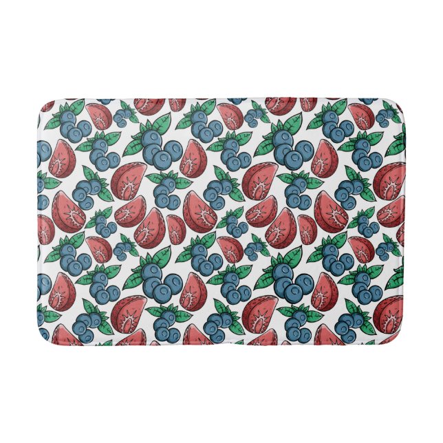 Båtmattor i Berries Mönster Badrumsmatta (Framsidan)