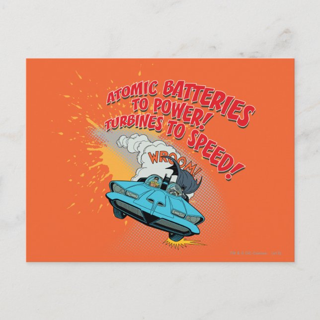BatMobile Graphic Vykort (Framsida)