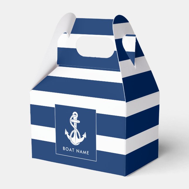 Båtnamn Ankar Nautilus Specialbeställning Presentaskar (Framsidan Sidan)