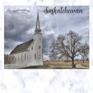 Batoche Church i Batoche Saskatchewan Kanada Vykort