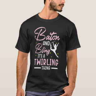 Baton och Bling.. Det är en trång Sak-batong. T Shirt