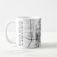 Baton Rouge City Karta | Kaffe Mugg