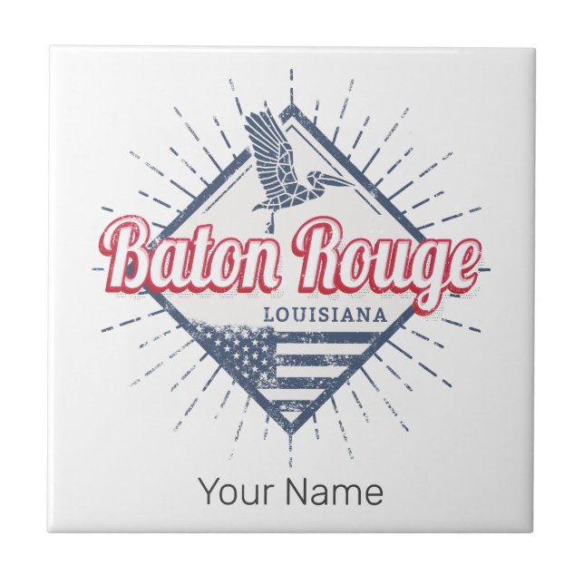 Baton Rouge City Louisiana United Stater USA Kakelplatta (Framsidan)