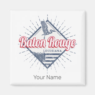 Baton Rouge City Louisiana United Stater USA Magnet