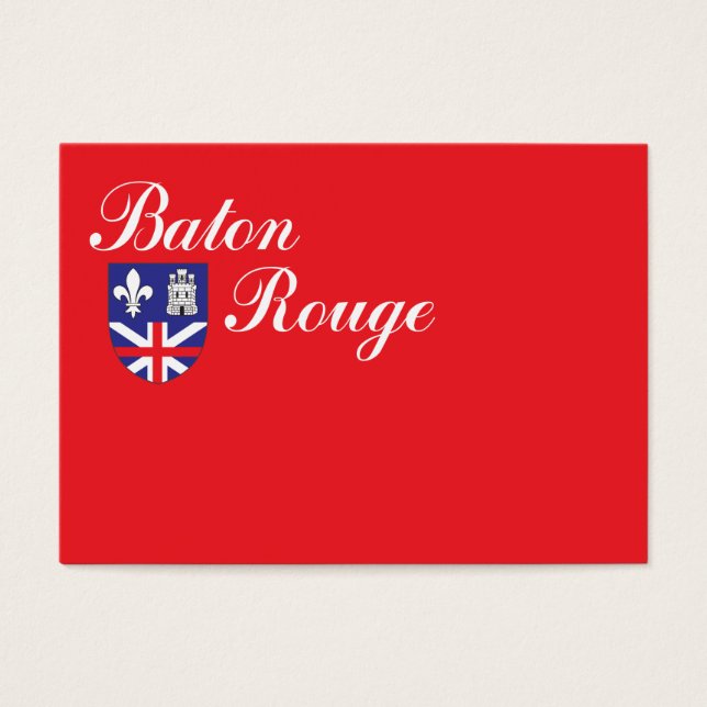 Baton Rouge-flagga Visitkort (Framsidan)