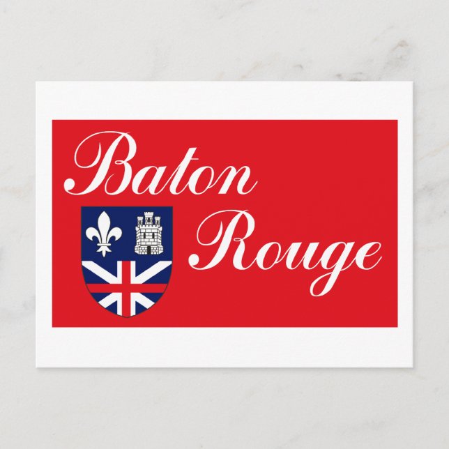 Baton Rouge Flagga-vykort Vykort (Framsida)