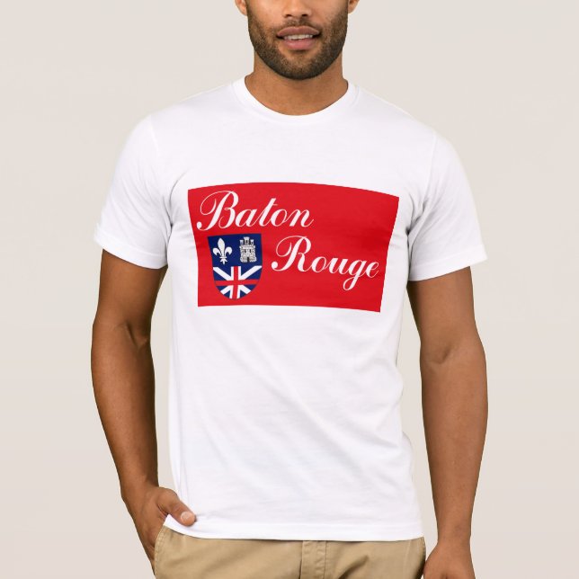 Baton Rouge flaggaT-tröja Tee (Framsida)