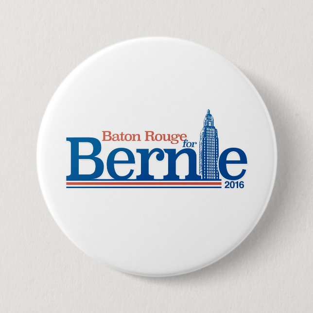 Baton Rouge för Bernie stor | knäppas Knapp (Framsida)