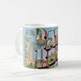 Baton rouge LA Hälsningar vykort Kaffemugg