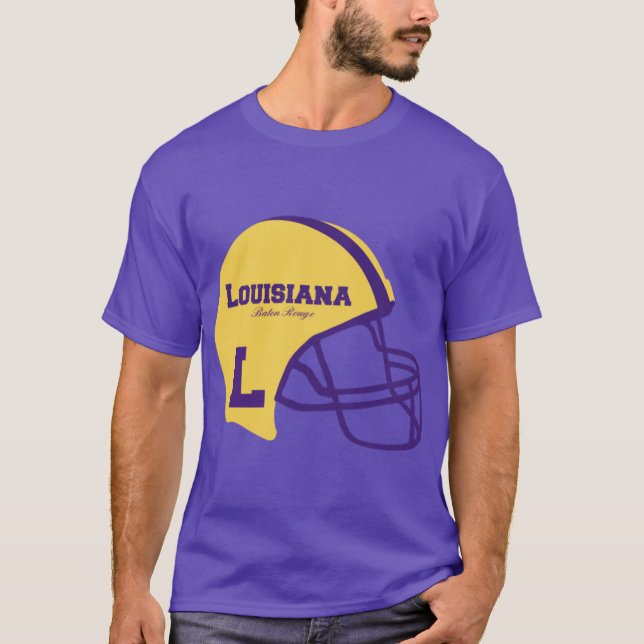Baton Rouge LA Helmet Oversized T Shirt (Framsida)