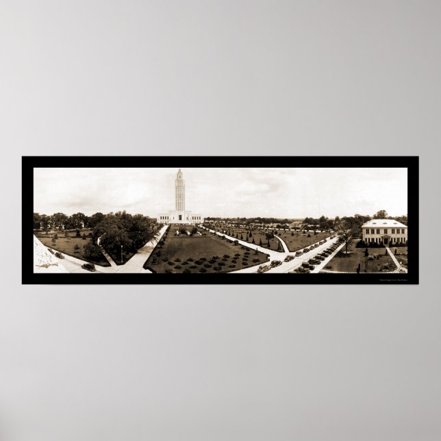 Baton Rouge LA Huvudstad Photo 1935 Poster (Framsidan)