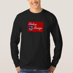 Baton Rouge Louisiana Flagga T Shirt