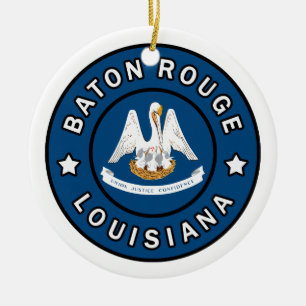 Baton Rouge Louisiana Julgransprydnad Keramik