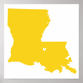 Baton Rouge, Louisiana Kärlek Poster