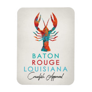 Baton Rouge Louisiana Kräftor Bright Magnet