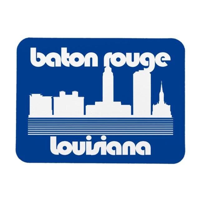 Baton Rouge,Louisiana Magnet (Horisontell)