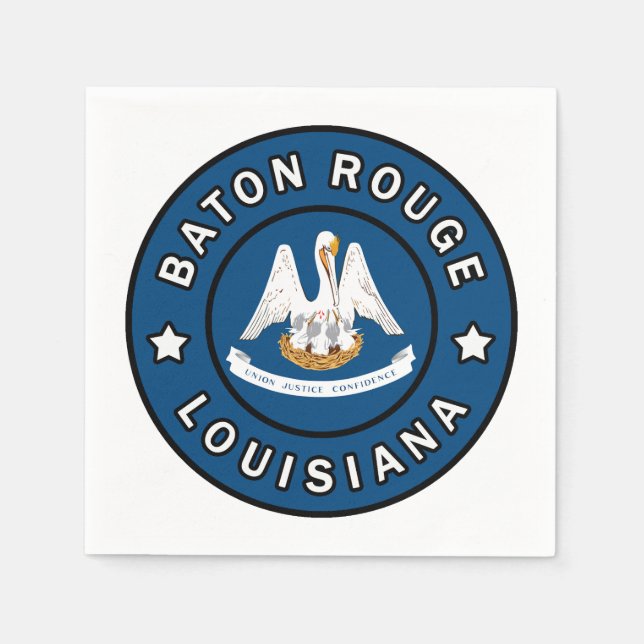 Baton Rouge Louisiana Pappersservett (Framsidan)