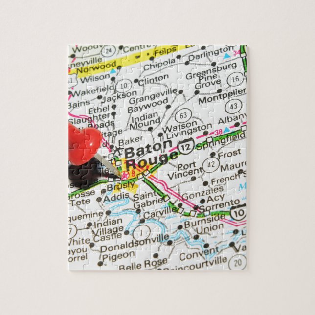 Baton Rouge Louisiana Pussel (Vertikal)