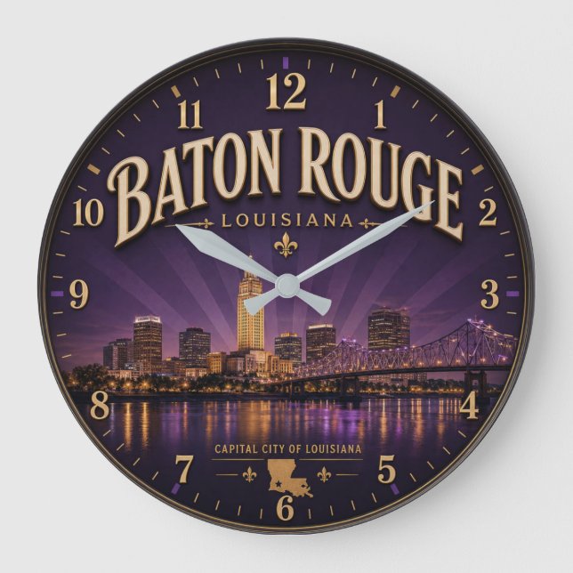 Baton Rouge Louisiana Stor Klocka (Framsida)