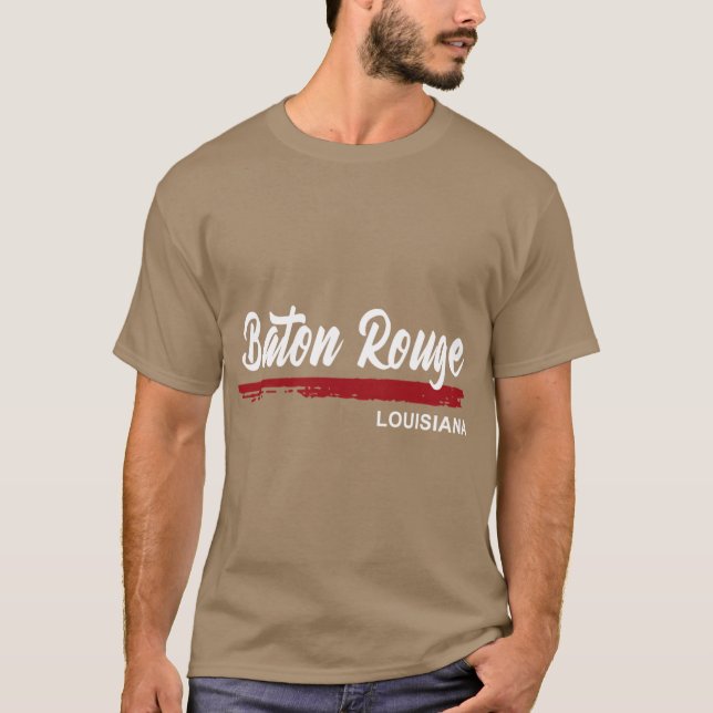 Baton Rouge Louisiana T Shirt (Framsida)