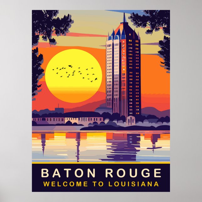 Baton Rouge, Louisiana, Travel Poster (Framsidan)