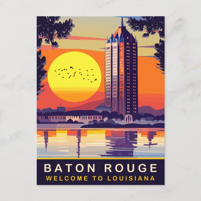 Baton Rouge, Louisiana, Travel Vykort (Framsida)