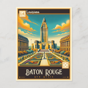 Baton Rouge, Louisiana VINTAGE Vykort