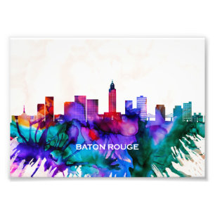 Baton Rouge Skyline Fototryck