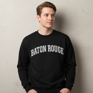 BATON ROUGE Universitetstypiskt Amerikanskt Colleg Lång Ärmad Tröja