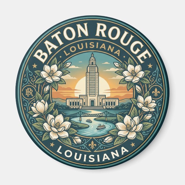 Baton Rouge USA Magnet (Framsidan)