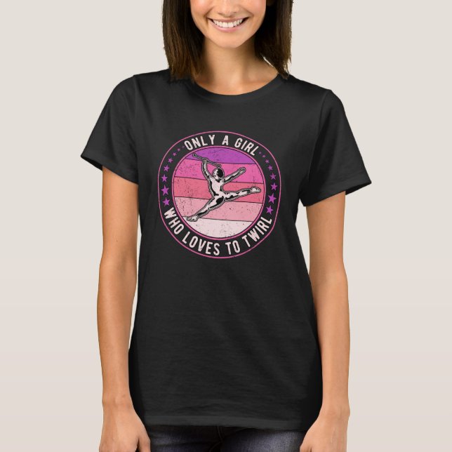 Baton Snurrande Majorett  3 T Shirt (Framsida)