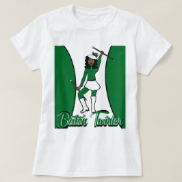 Baton Twirler T-Shirt/Grönt T Shirt