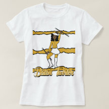 Baton Twirler T-Shirt/Guld