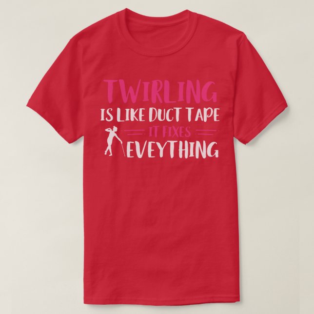 Baton Twirler Twirling åtgärdar allt underbart Maj T Shirt (Design framsida)