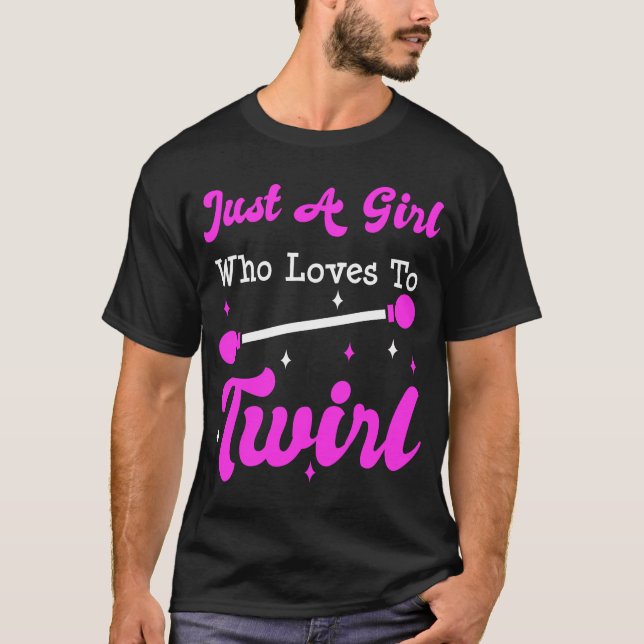 Baton Twirler Twirling Majorette Funny Gift  T Shirt (Framsida)