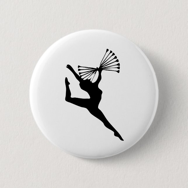 Baton Twirling Dancing Dance Knapp (Framsida)