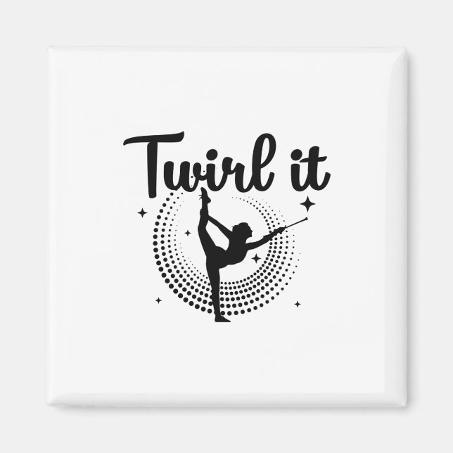 Baton Twirling| Dancing Majoret Dance Gift Magnet (Framsidan)
