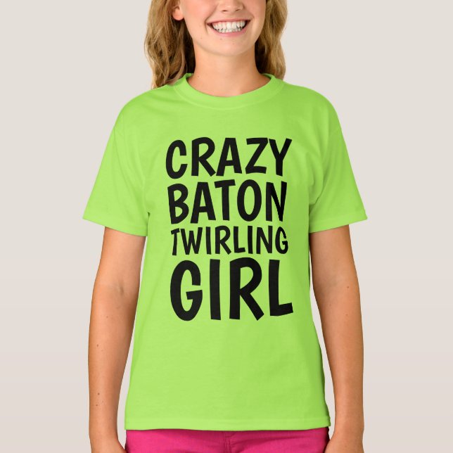 BATON TWIRLING GIRL T-shirts (Framsida)