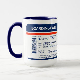 Båtpass (blått och rött) SRG Mugg