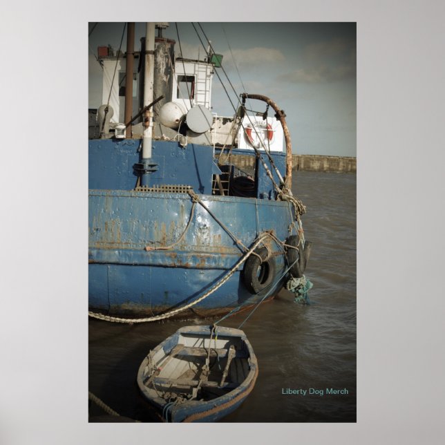 BÅTPOSTERS - FARTYG - STRAND - FOTOGRAFERING POSTER (Framsidan)