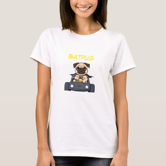 Batpug T Shirt (Framsida)