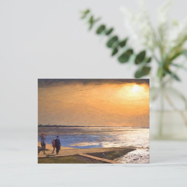 Båtramp-vykort - originalbild vykort (Stående Fram)