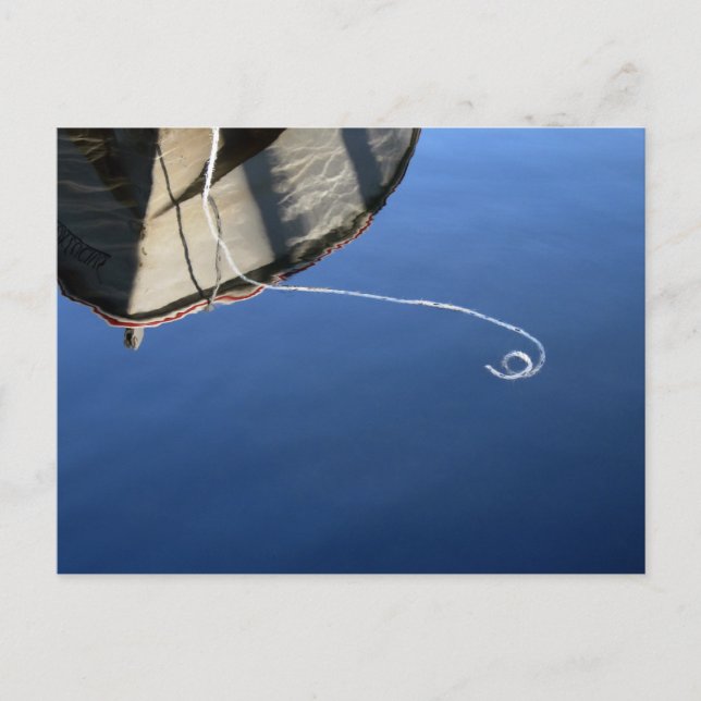 Båtreflektioner: Derwentwater Vykort (Framsida)