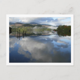 Båtreflektioner på Derwentwater Vykort