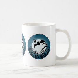 Bats and Trees Against the Moon Kaffemugg