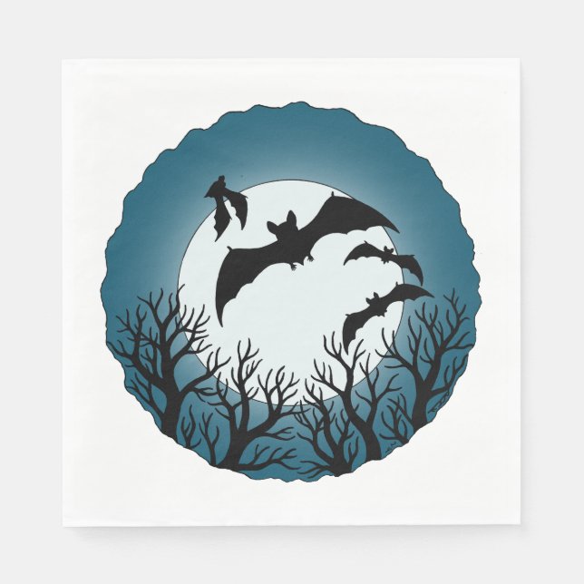 Bats and Trees Against the Moon Pappersservett (Framsidan)